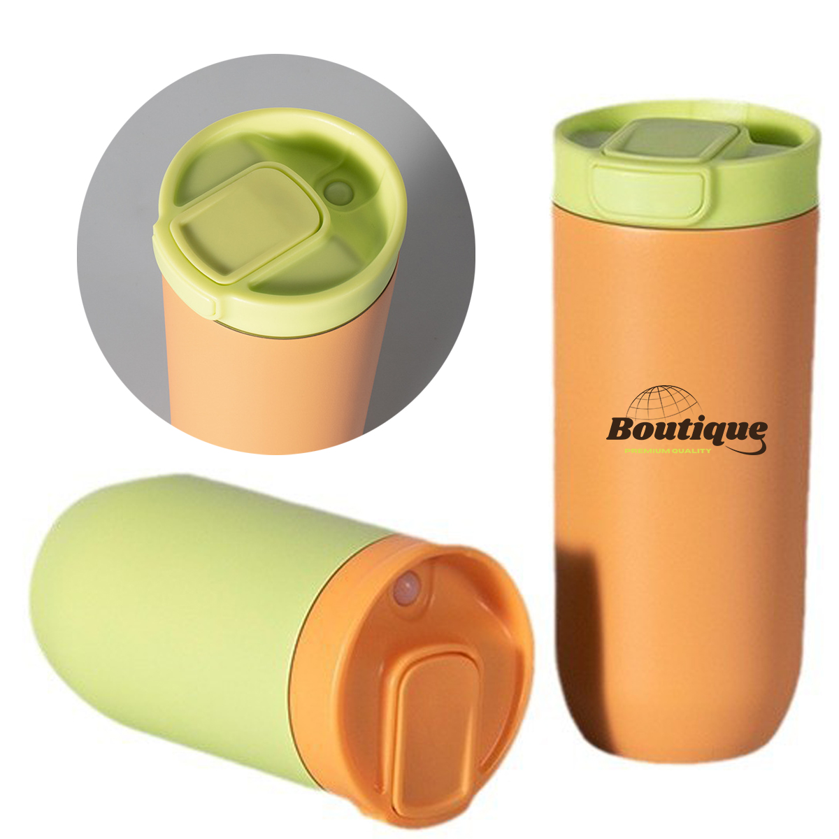 High quality Insulated Travel Mug With Leak-Proof Flip Lid 3