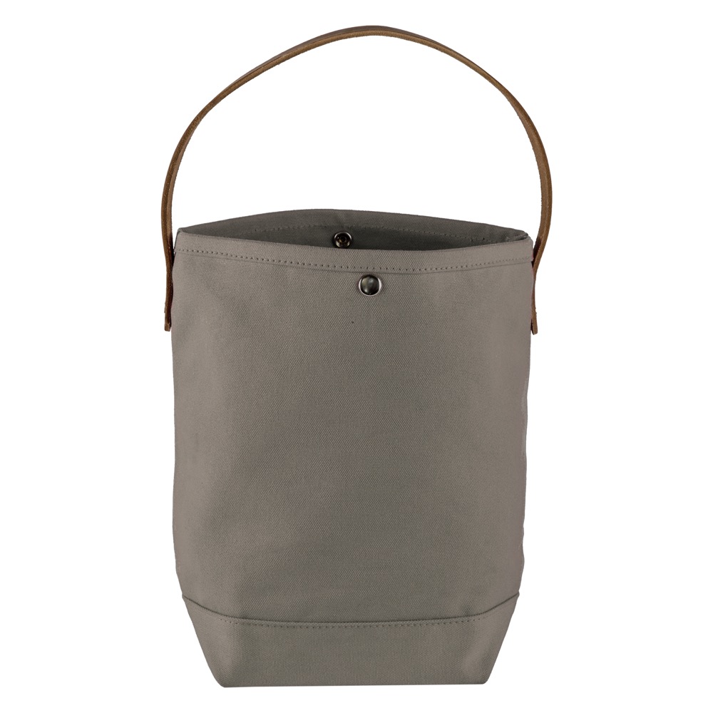 18 Oz. Super Heavy Canvas Bucket Tote w/Leather Handle 24