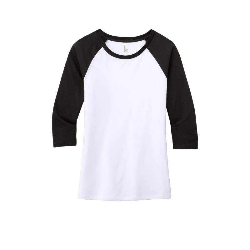 District Women's Perfect Tri 3/4-Sleeve Raglan. 25