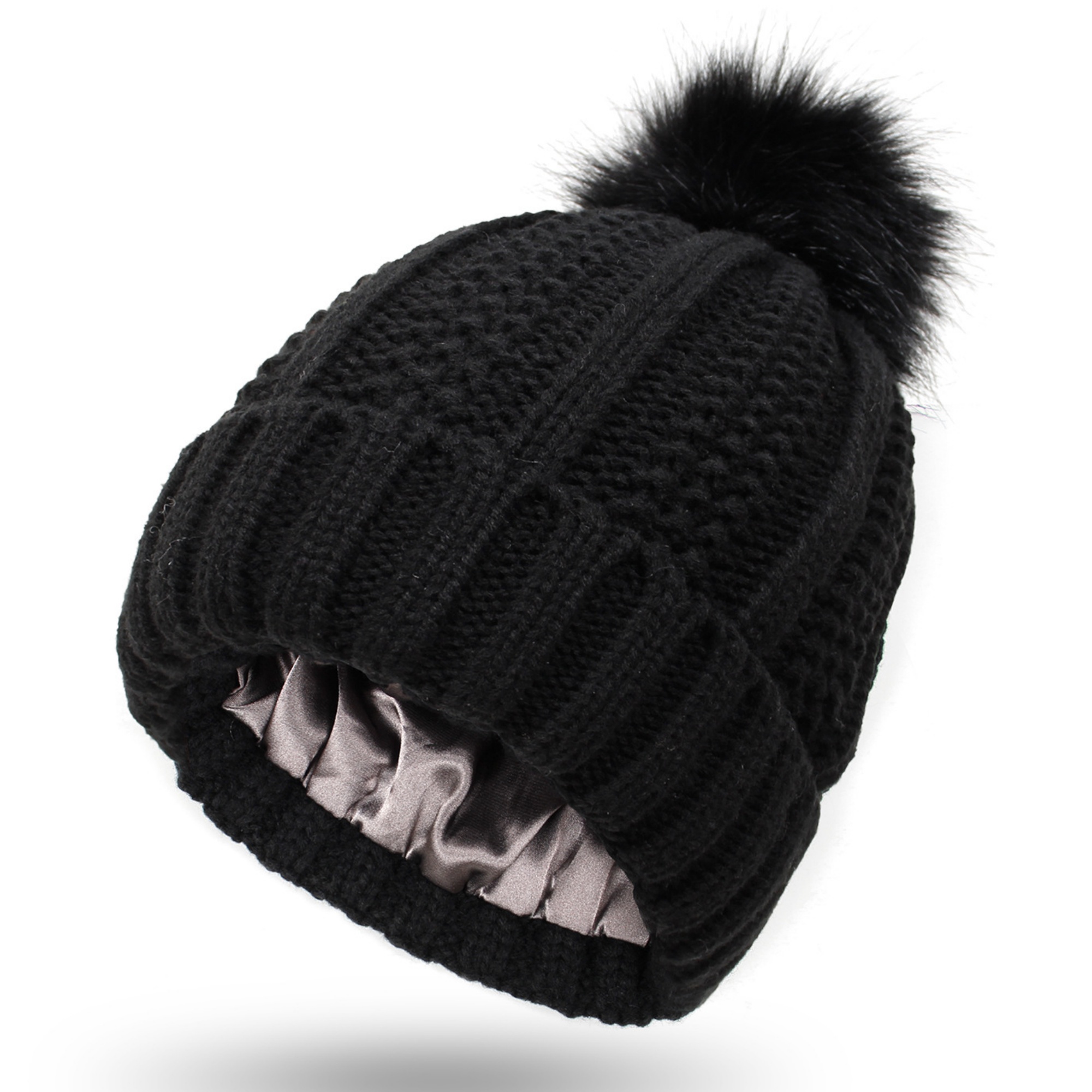 Winter Thick Cable Knit Beanie 3