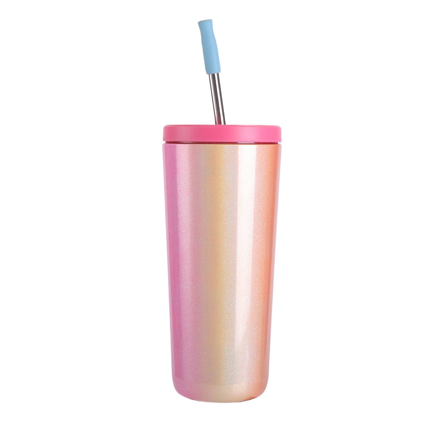 24oz Stainless Steel Gradient Color Insulated Travel Tumbler 9