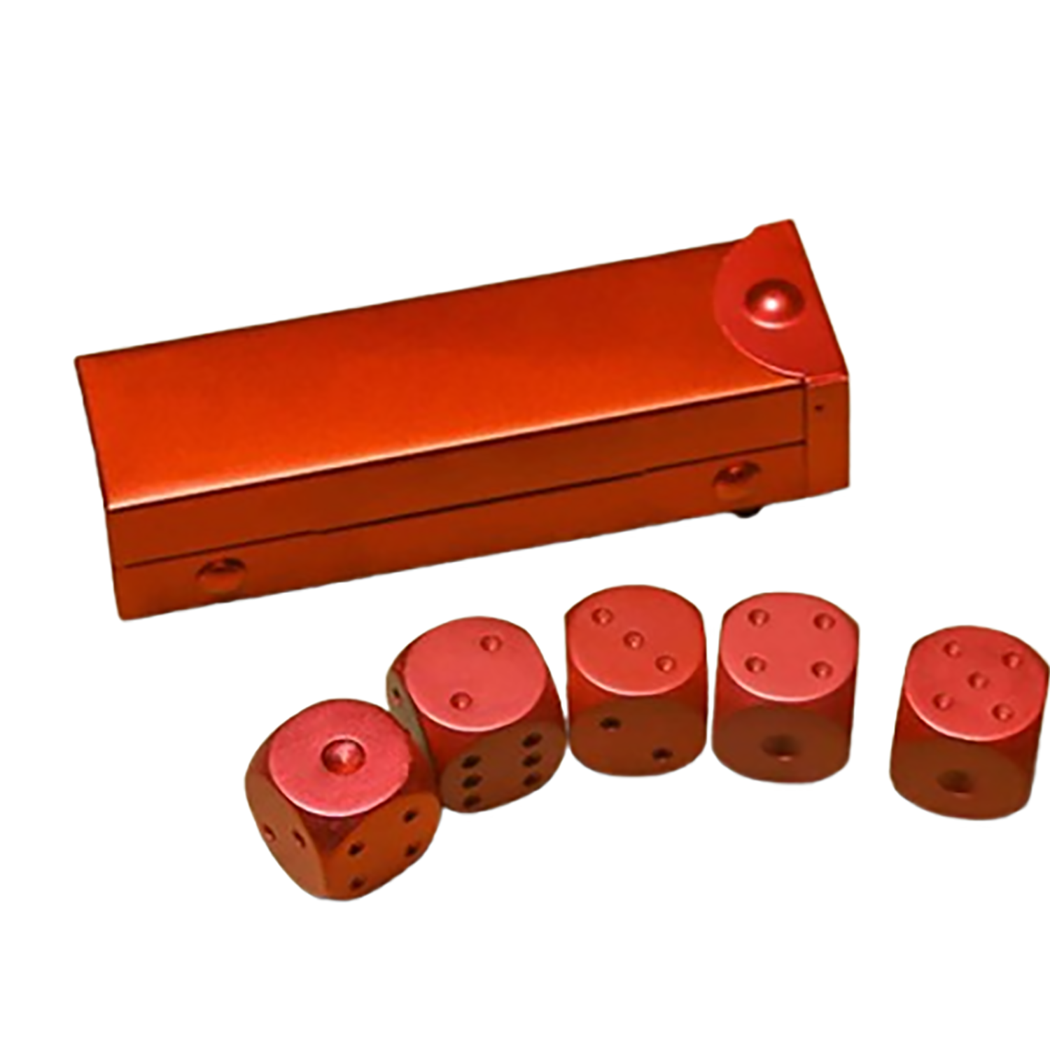 5PCS Aluminum Alloy Dice Set w/ Box 7