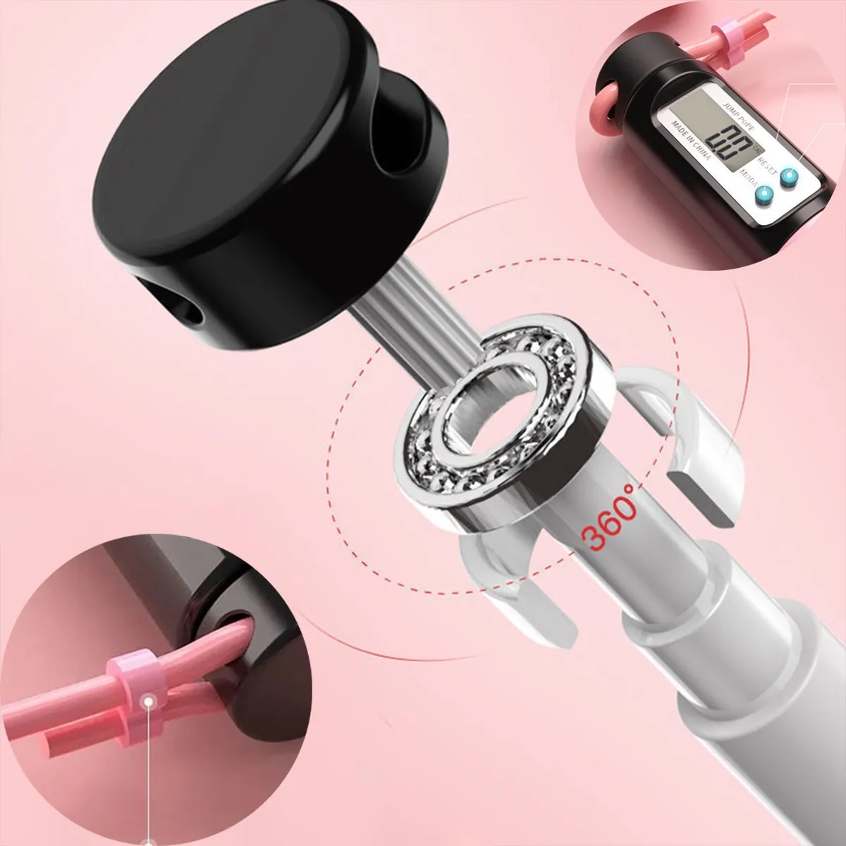 Cordless Weighted Smart Counting Dual-Purpose Jump Rope 3