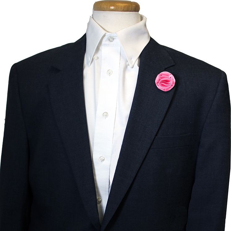 Pink Floral Lapel Pin 1