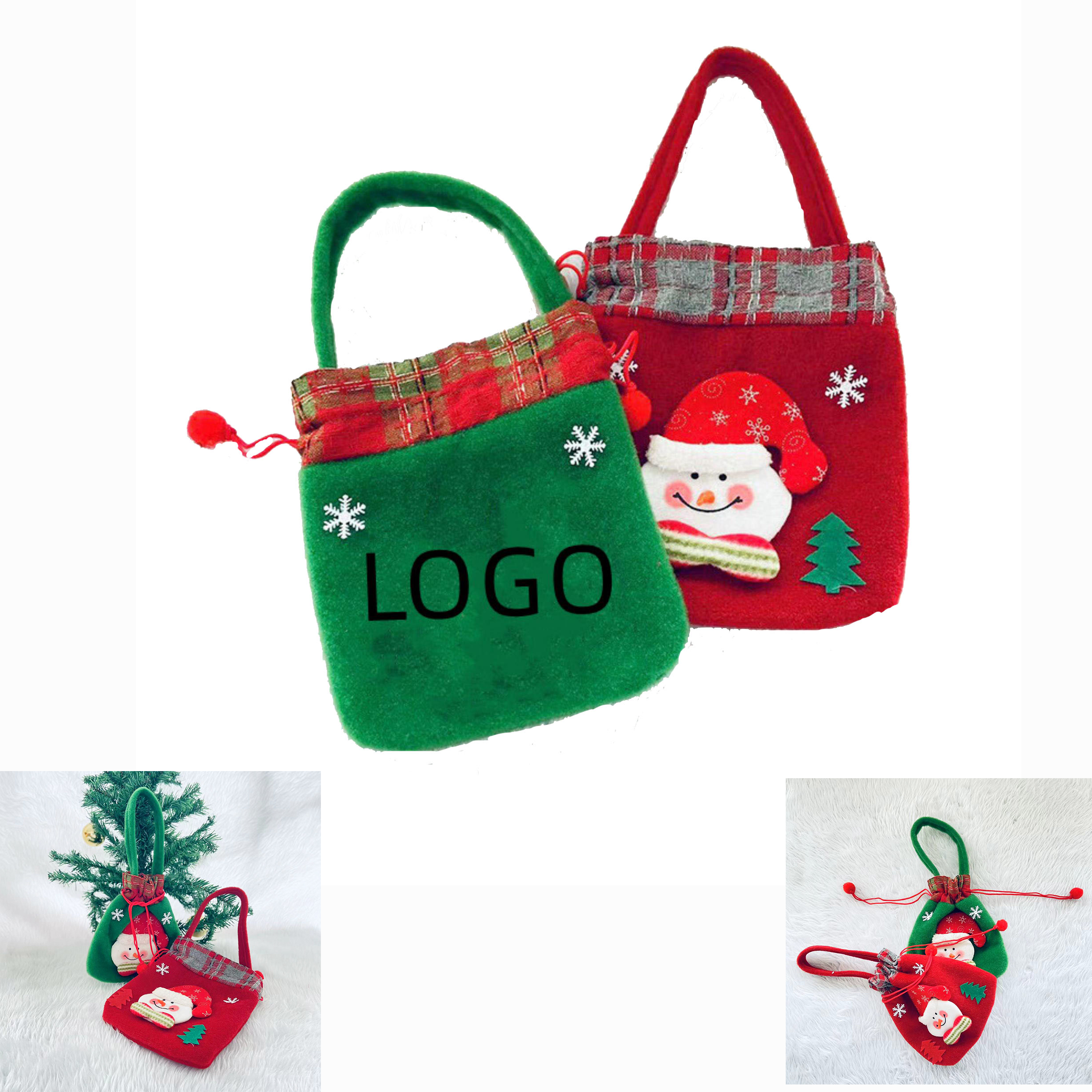 Christmas Drawstring Candy Bags 2