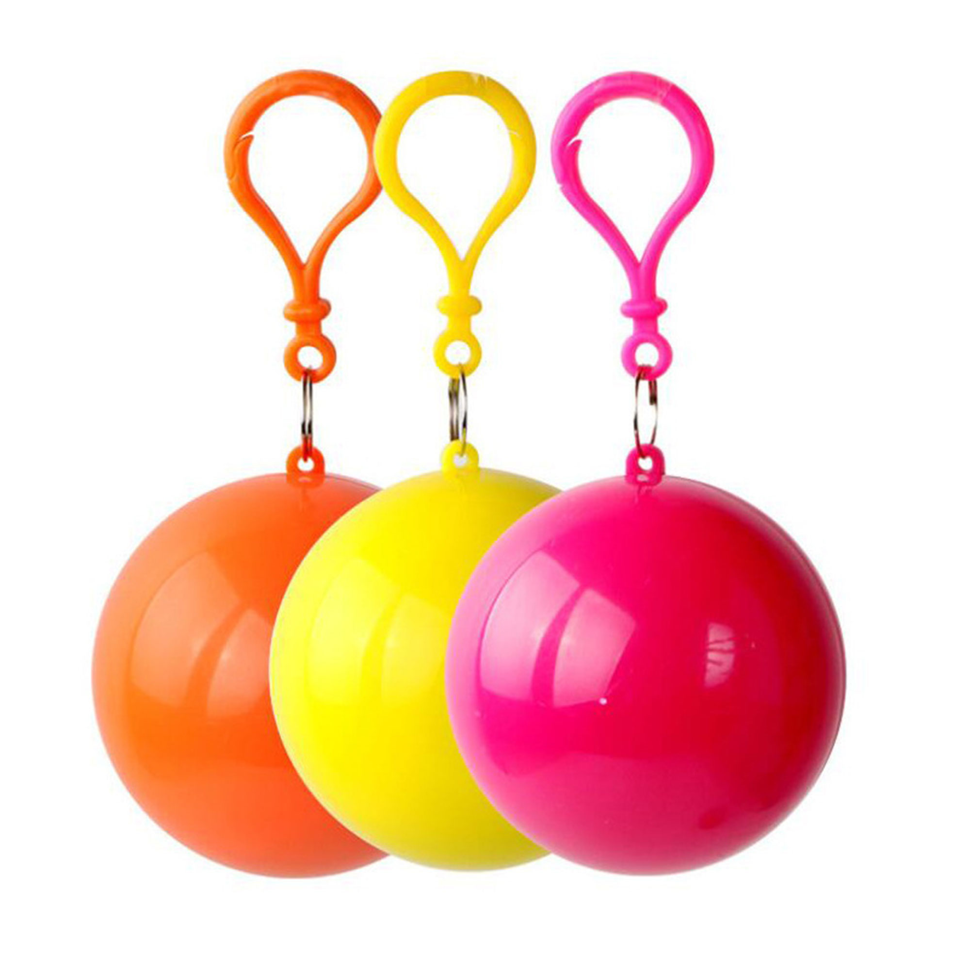Portable Rain Poncho Ball With Keychain 3