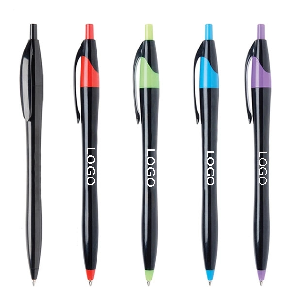 PROMOTIONAL PLASTIC RETRACTABLE BALLPOINT PEN 3