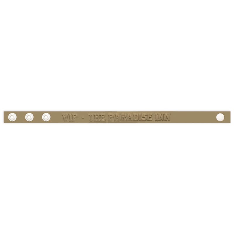 Embossed Silicone Adjustable Wristbands 186