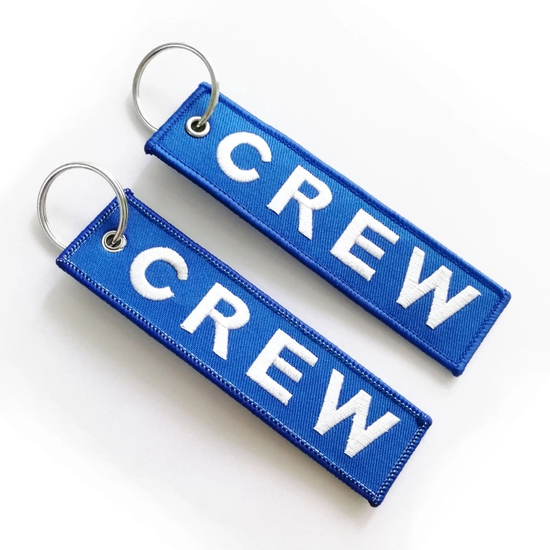 Custom Embroidered Woven Keychain 2