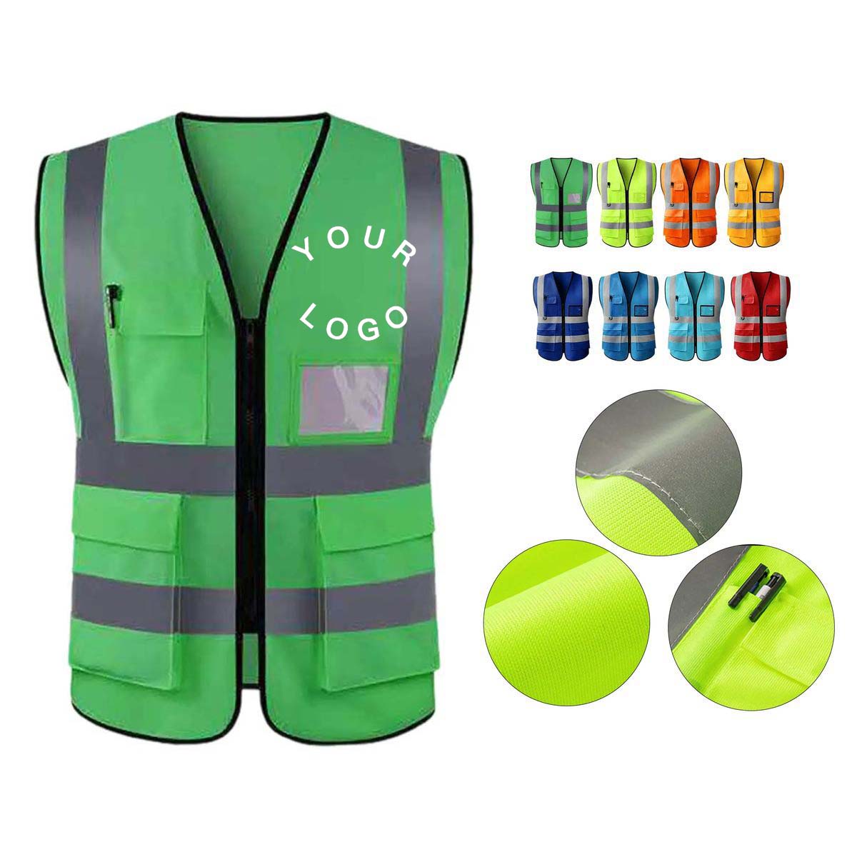 Breathable Polyester Safety Vest for Outdoor Use 2