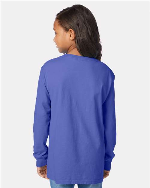 Youth Garment-Dyed Long Sleeve T-Shirt - GDH275 68