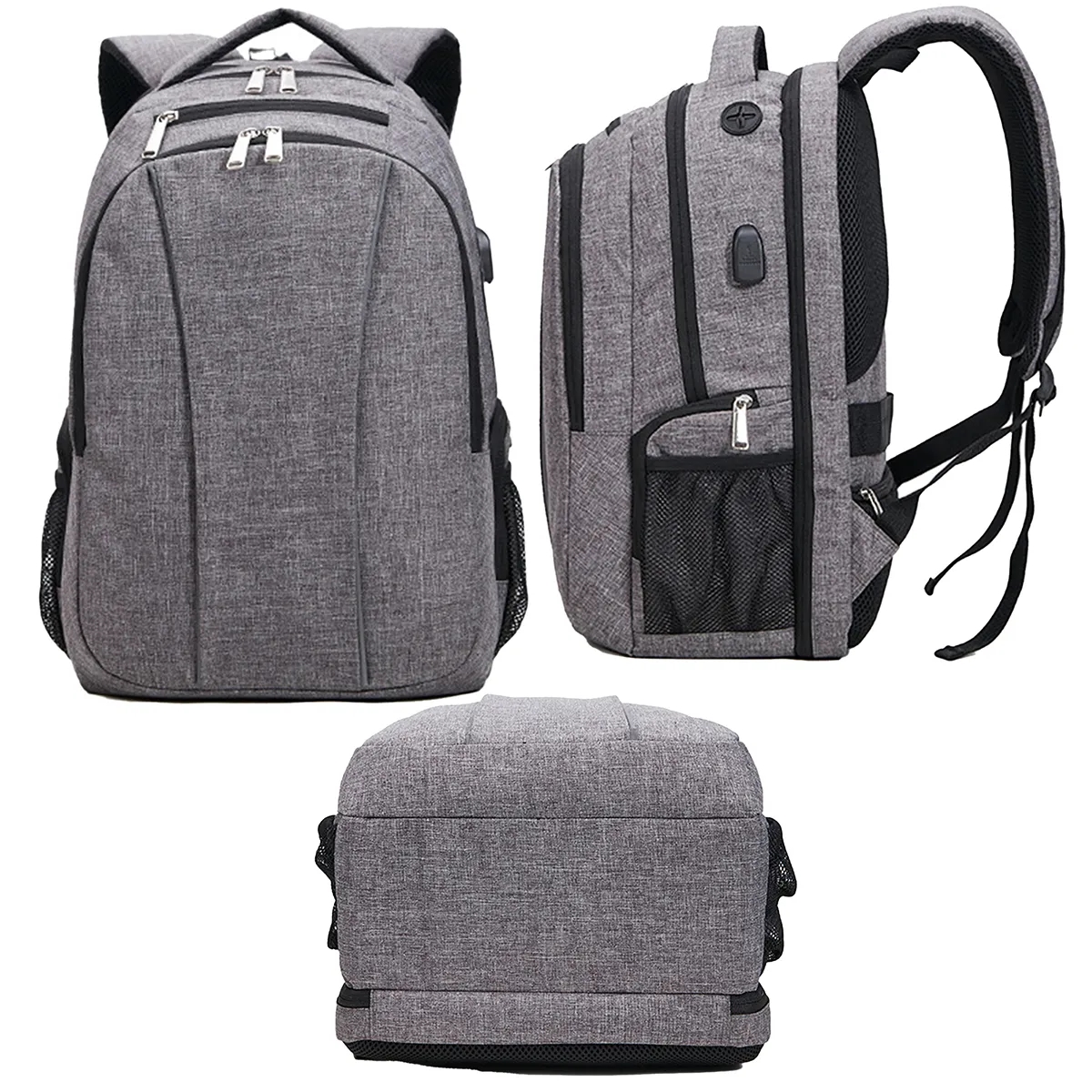 Business Hiking Travel Backpack with USB Charging Port 3