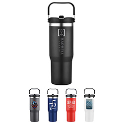 Tollara 30 oz Vacuum Insulated Tumbler with Flip Top Spout 29