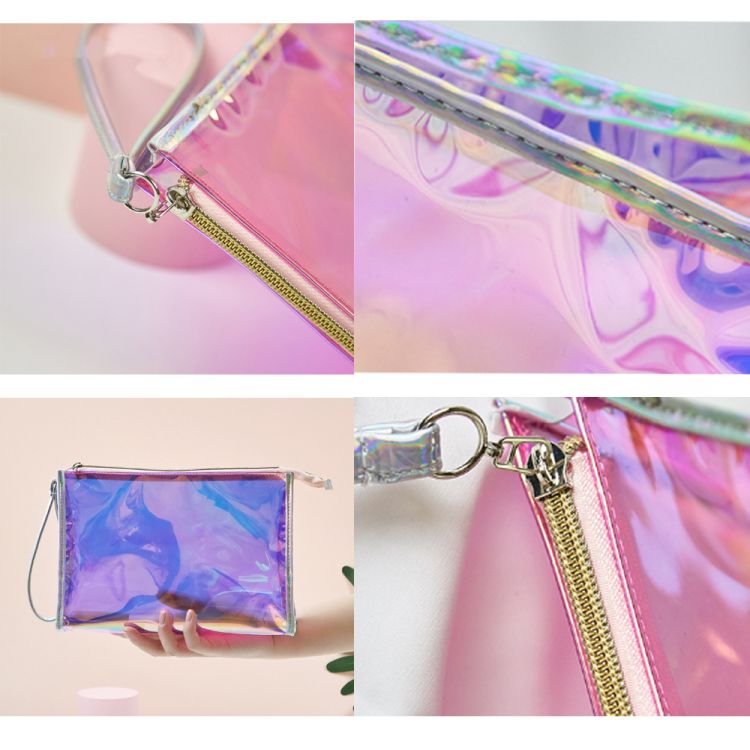 Laser PVC Cosmetic Bag with Zipper 3