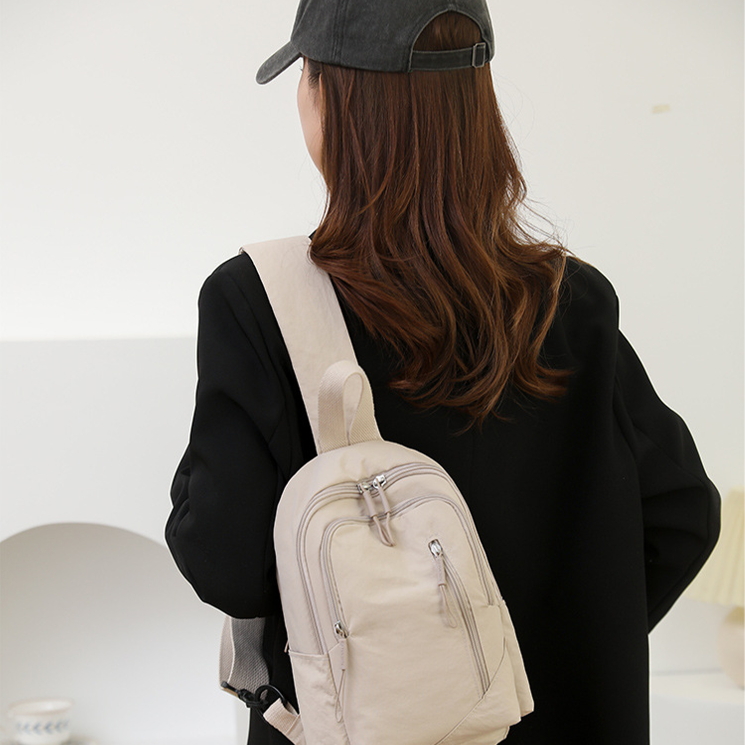 Simple leisure chest bag 5