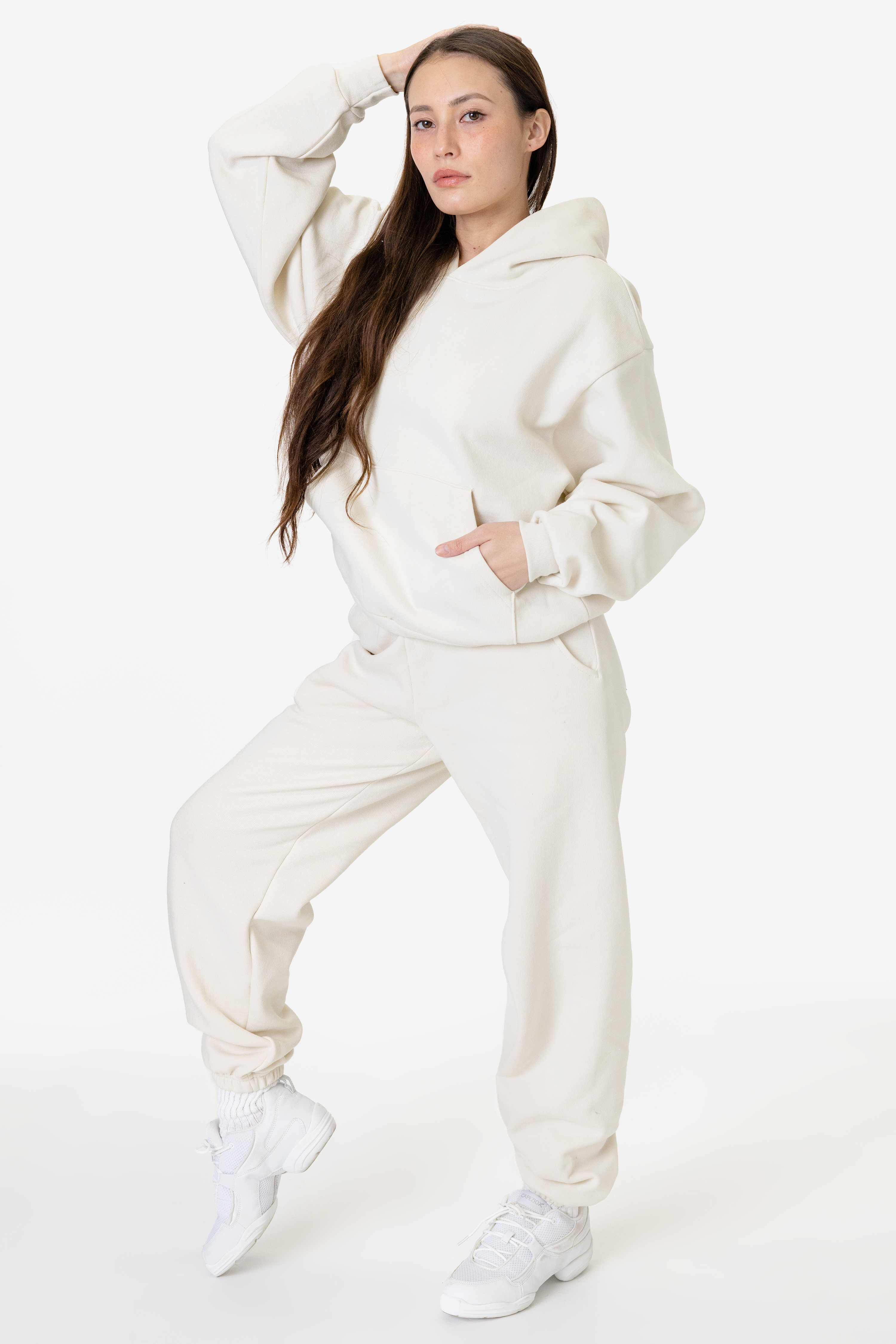10 OZ MID-WEIGHT POLY COTTON FLEECE WIDE HOODIE 12