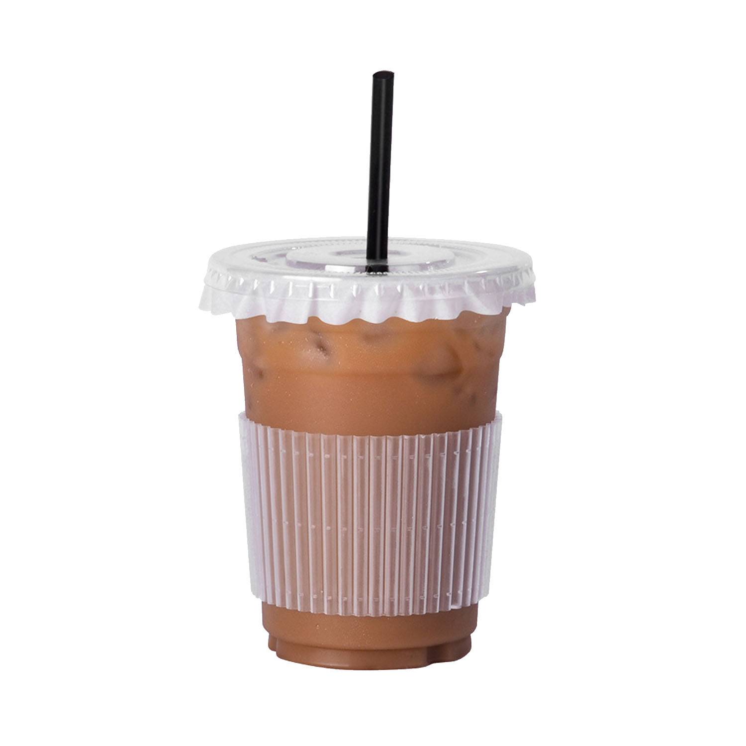 16 oz Clear Plastic Disposable Heat Resistant Coffee Cup 2
