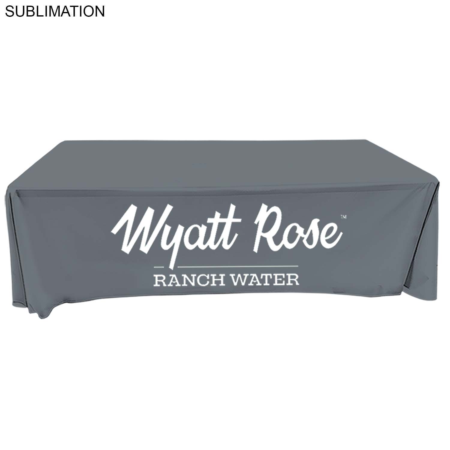 Tradeshow booth package Ultra, 10' Straight Fabric Wall Display and Premium 8' tablecloth open back 23