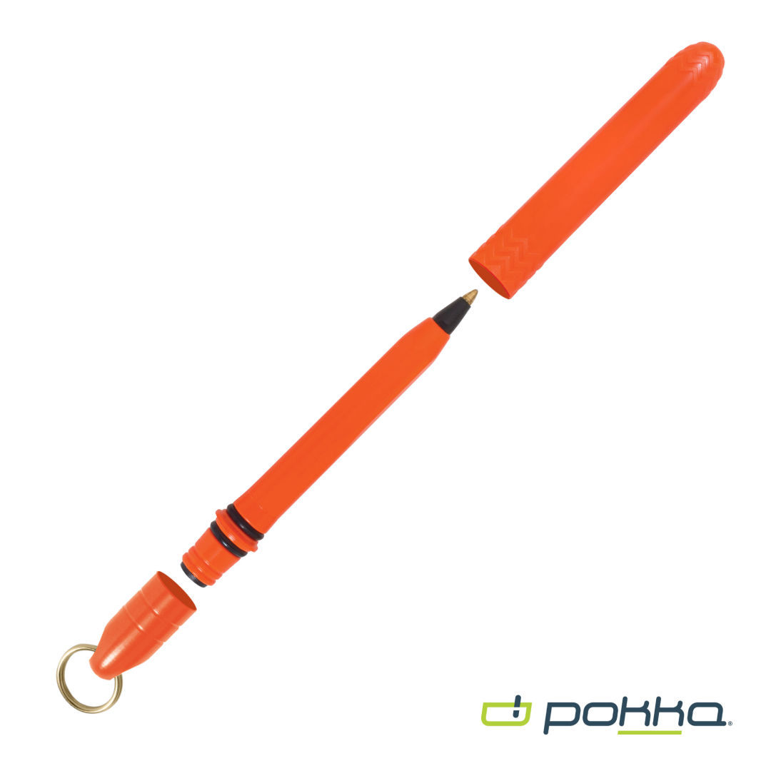 Pokka® Pocket Pen w/Dock & Gold Keyring 22