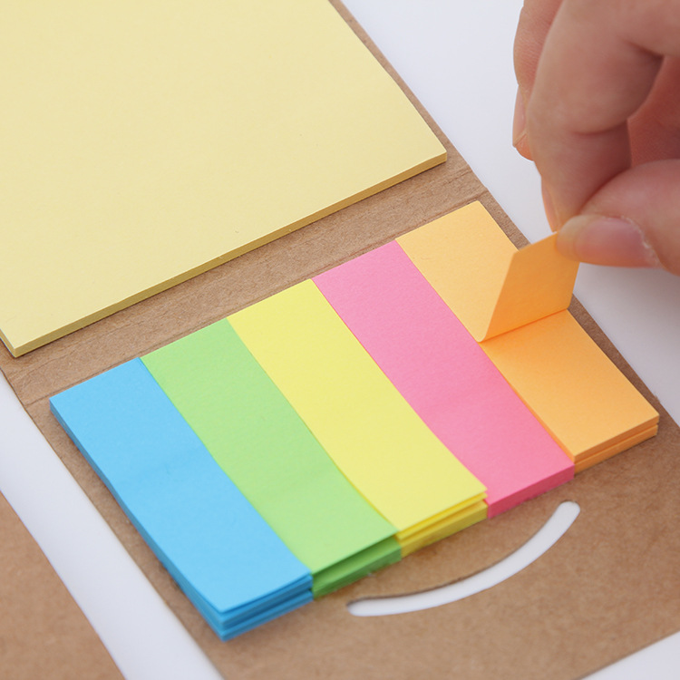 5 Color Sticky Note Pad 3