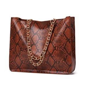 Snake Print Tote Bag With Stylish Design 14