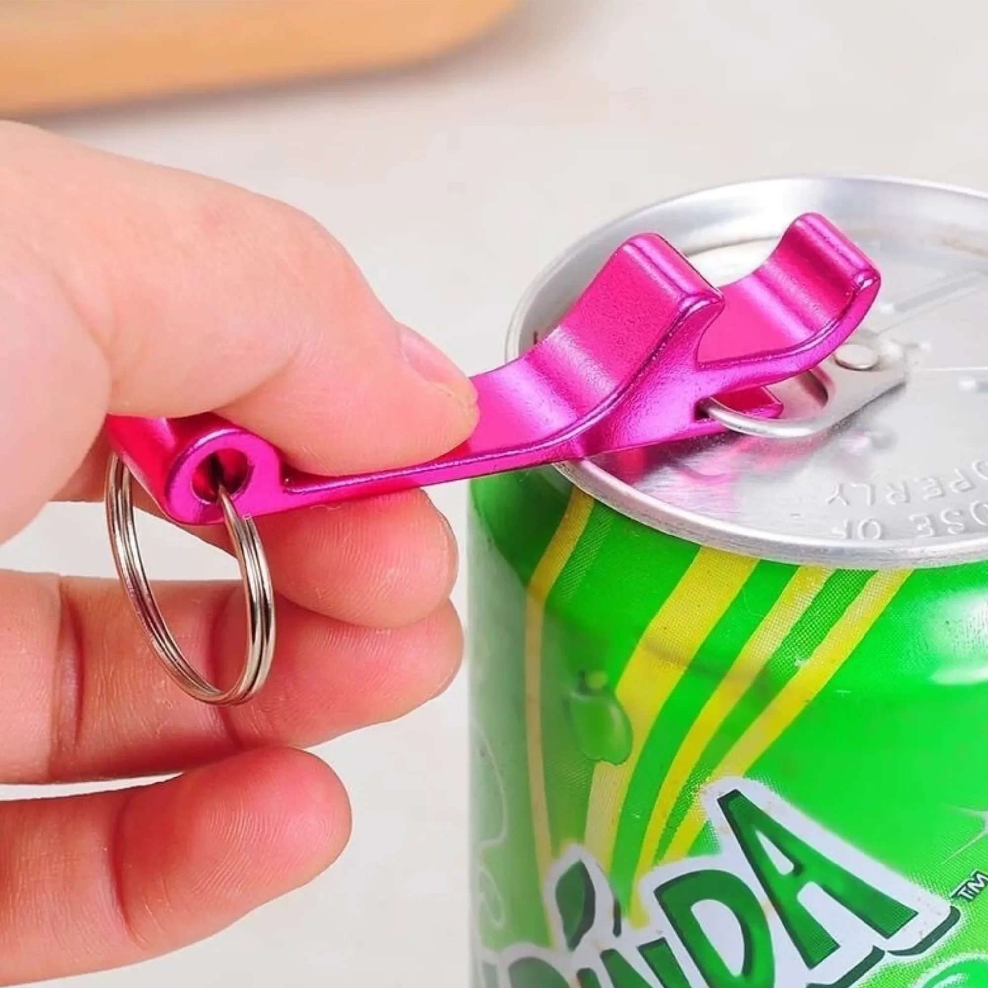 Bottle Opener Beverage Wrench With Keychain Ring 4