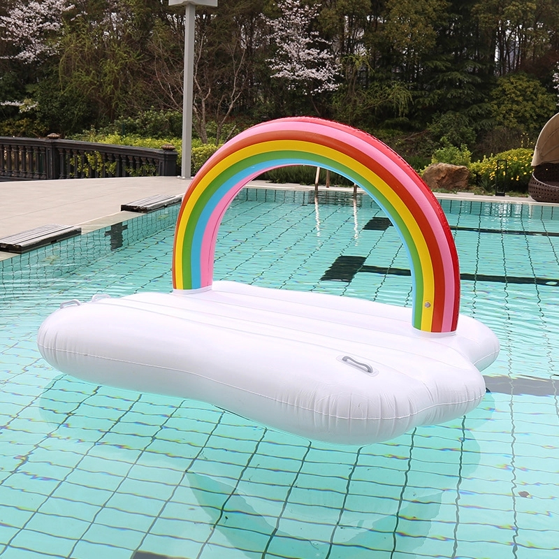 Inflatable Rainbow Cloud Pool Float 7