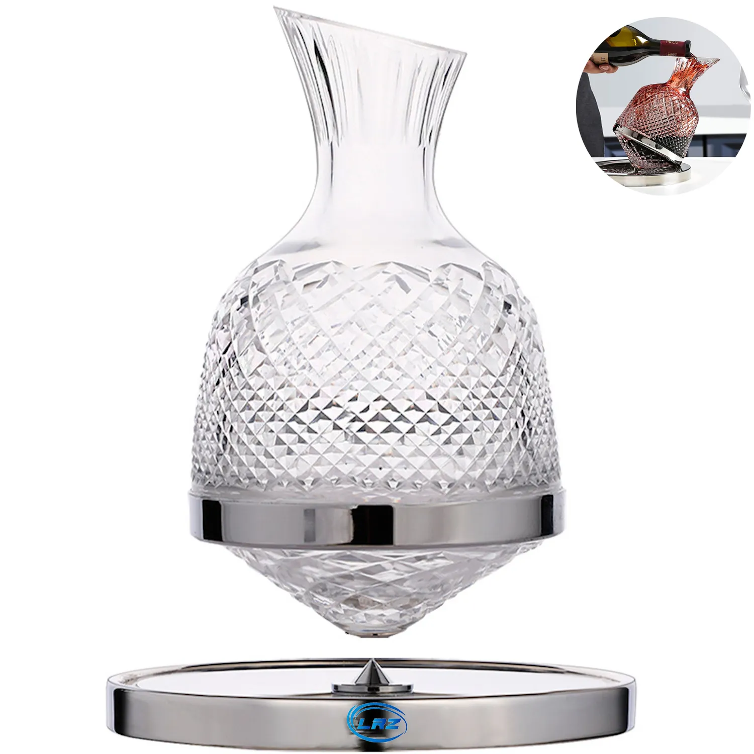Wine Aerator Pourer Diffuser Decanter Spout with Base 1