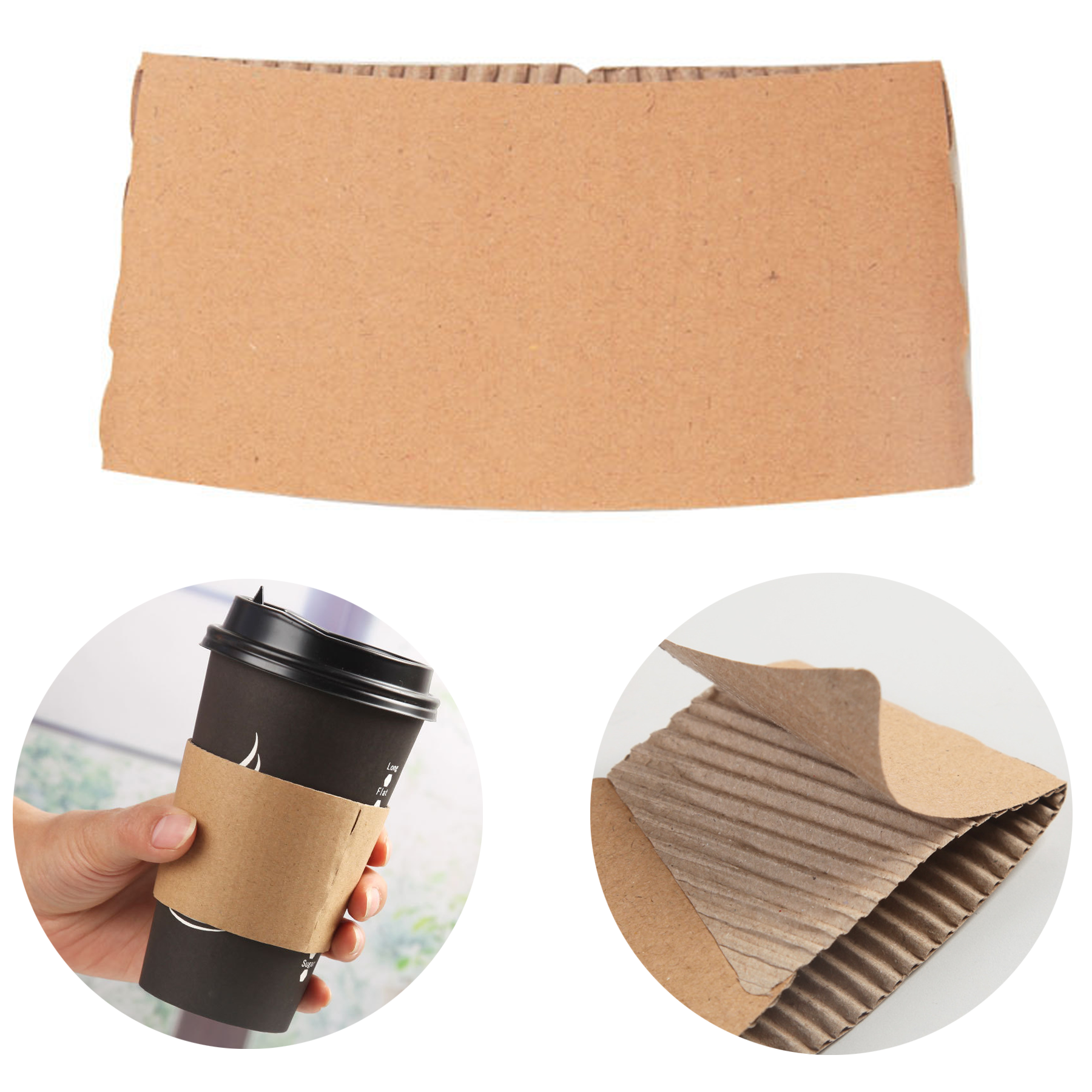 Disposable Coffee Cup Sleeves 1