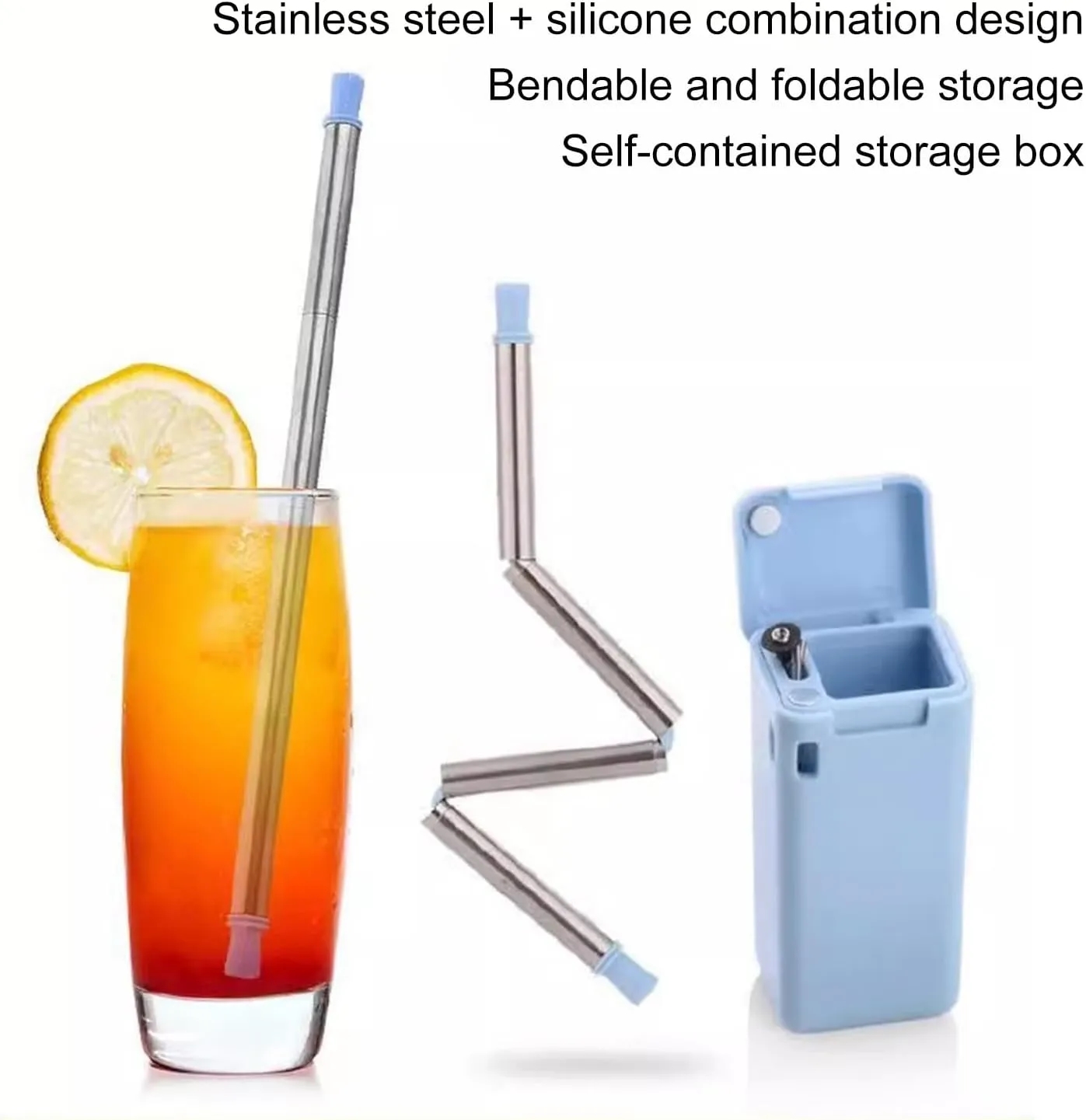 Collapsible Straw With Carrying Case 6