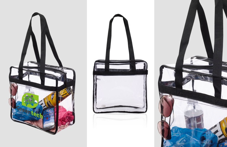 Gameday Clear Zip Shoulder Tote 1