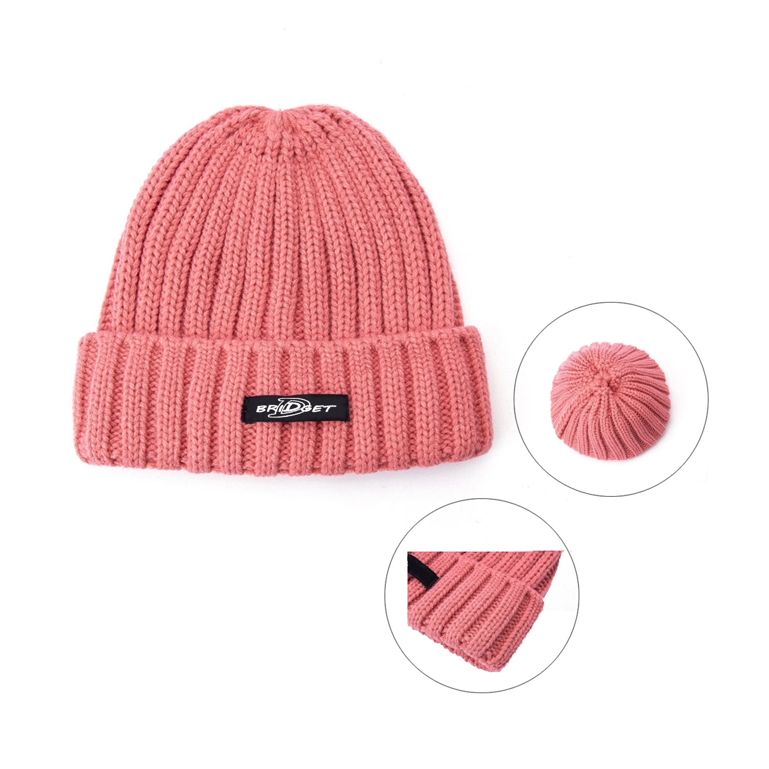 Patch Winter Knit Beanie 2
