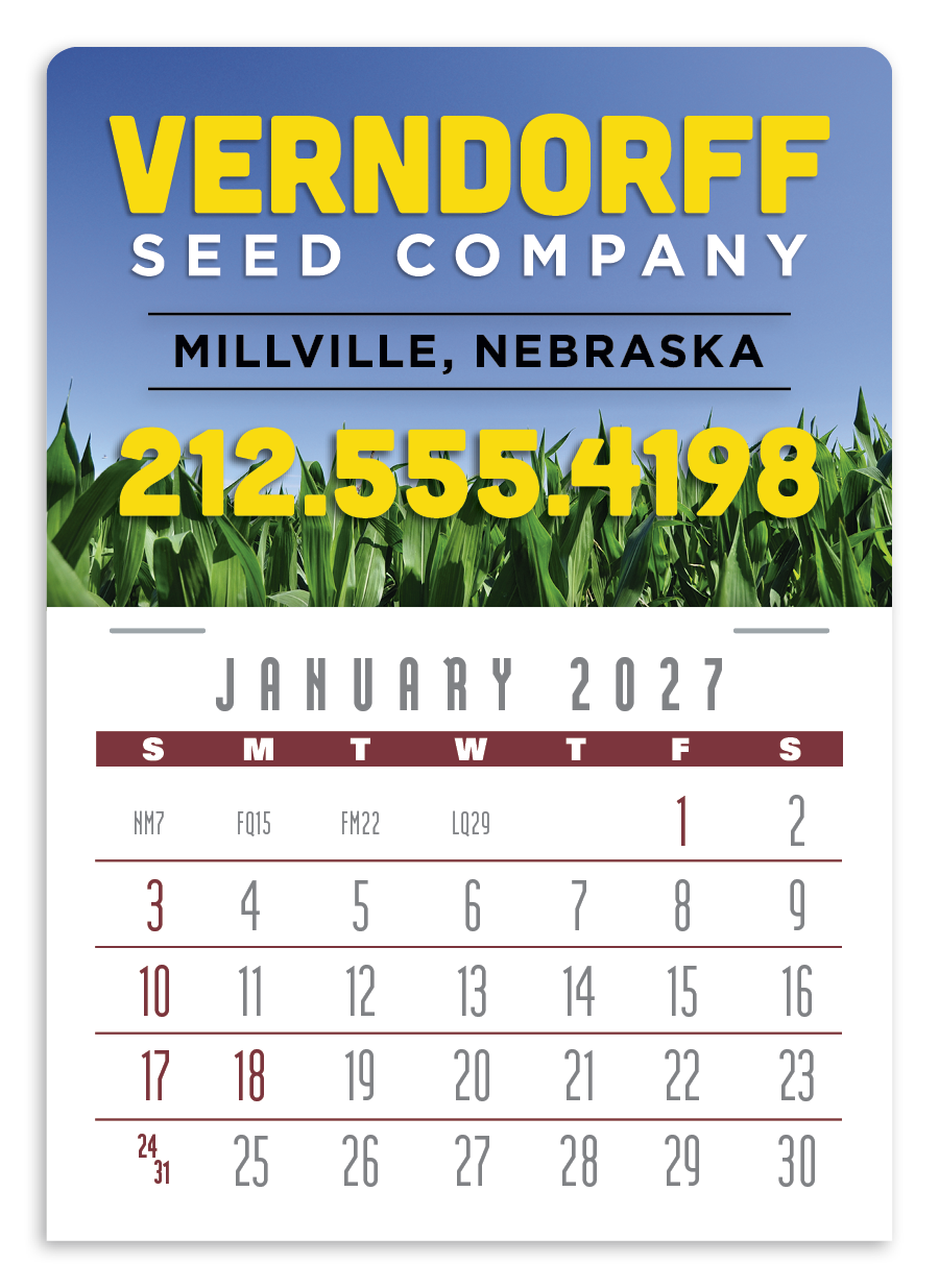 Triumph® Calendars Press-N-Stick Full-Color Header Contemporary Calendar 1839