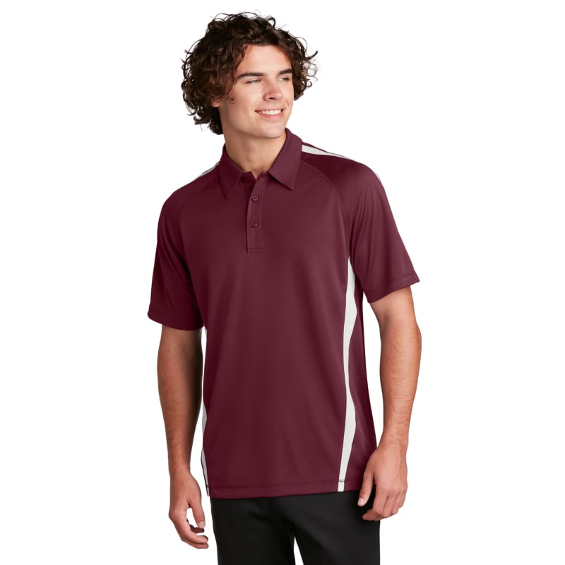 Sport-Tek PosiCharge Micro-Mesh Colorblock Polo. 39