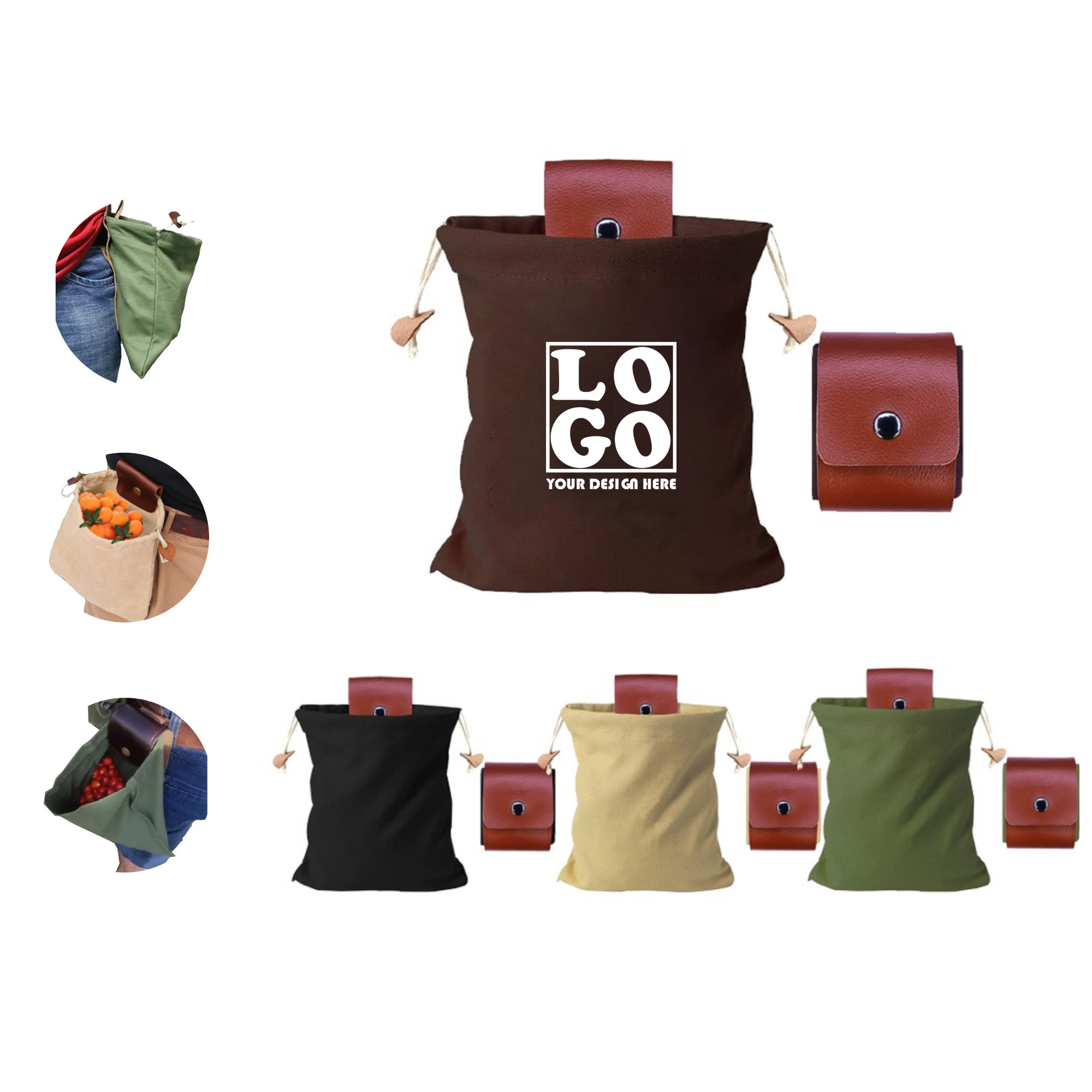 Leather Buckle Harvest Bag 2