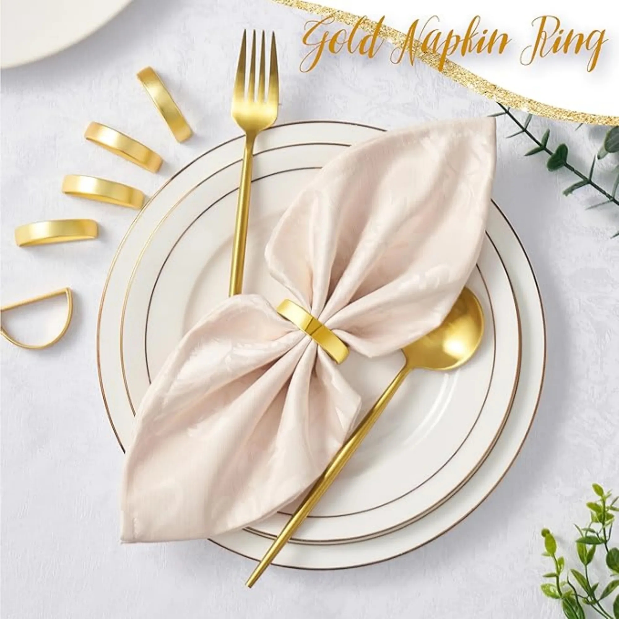 MOQ Metal Napkin Ring Holders Elegant Wedding Accessory 10