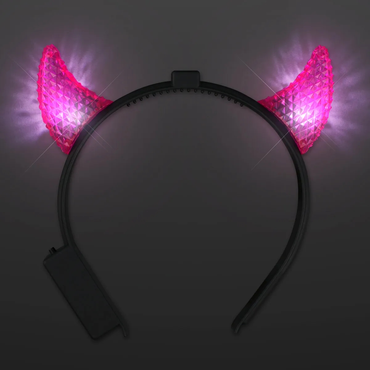 Light Up Facetted Horns LED Headbands 3