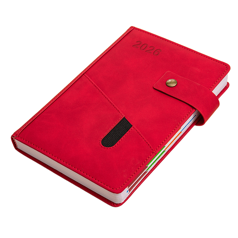 2026 A5 Daily Planner Notebook with Pocket PU Schedule Book Calendar 9