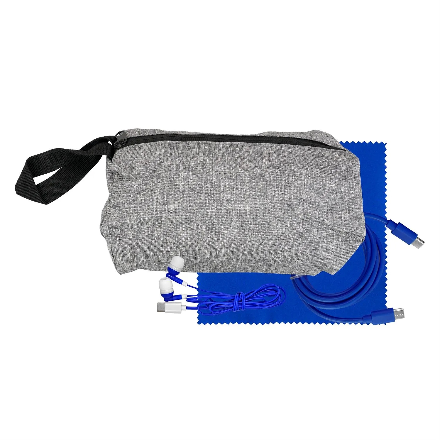 Travel C to C Cable, Ear Bud & Cloth Set 7