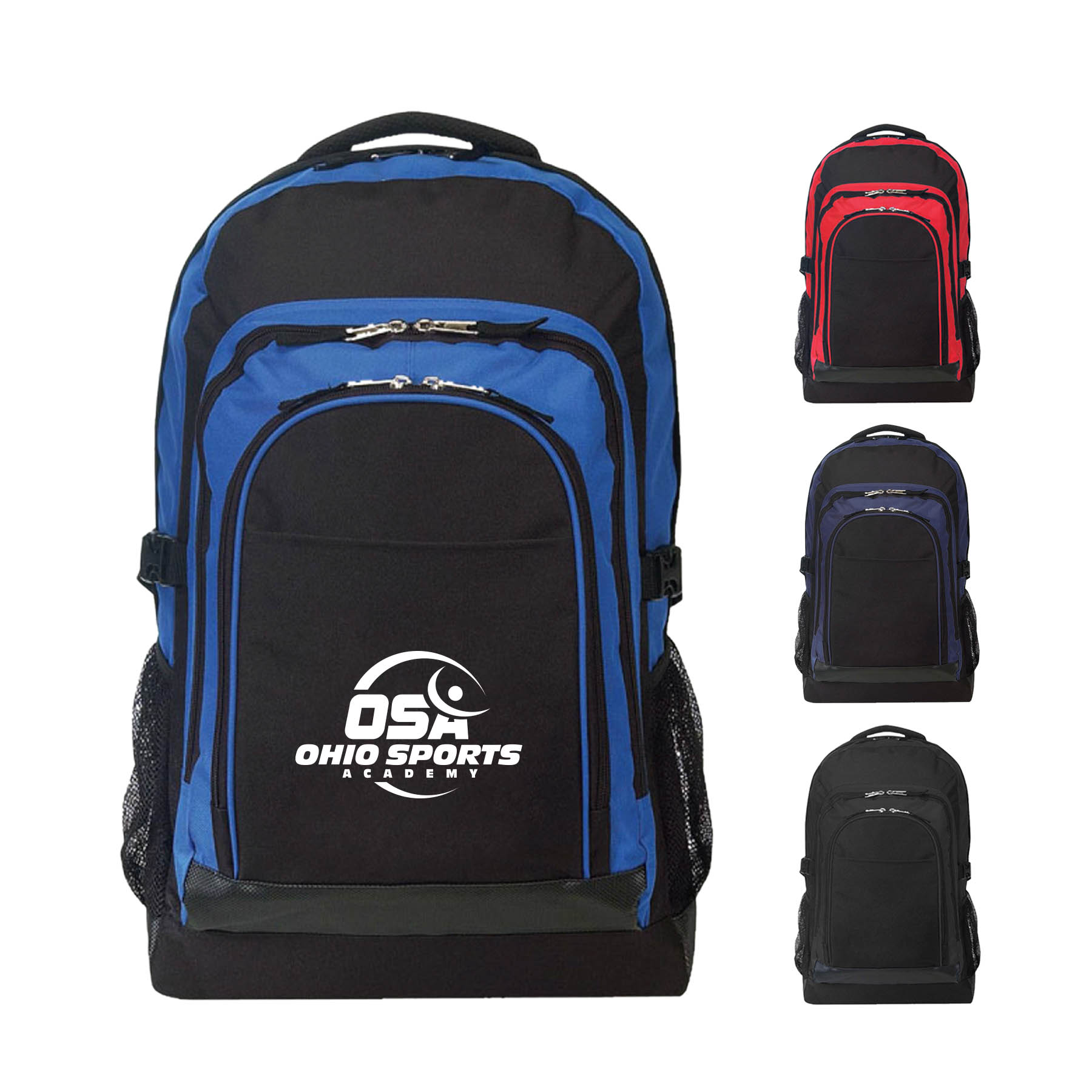 600 Denier Outdoor Computer Backpack with Faux Leather Trim 3