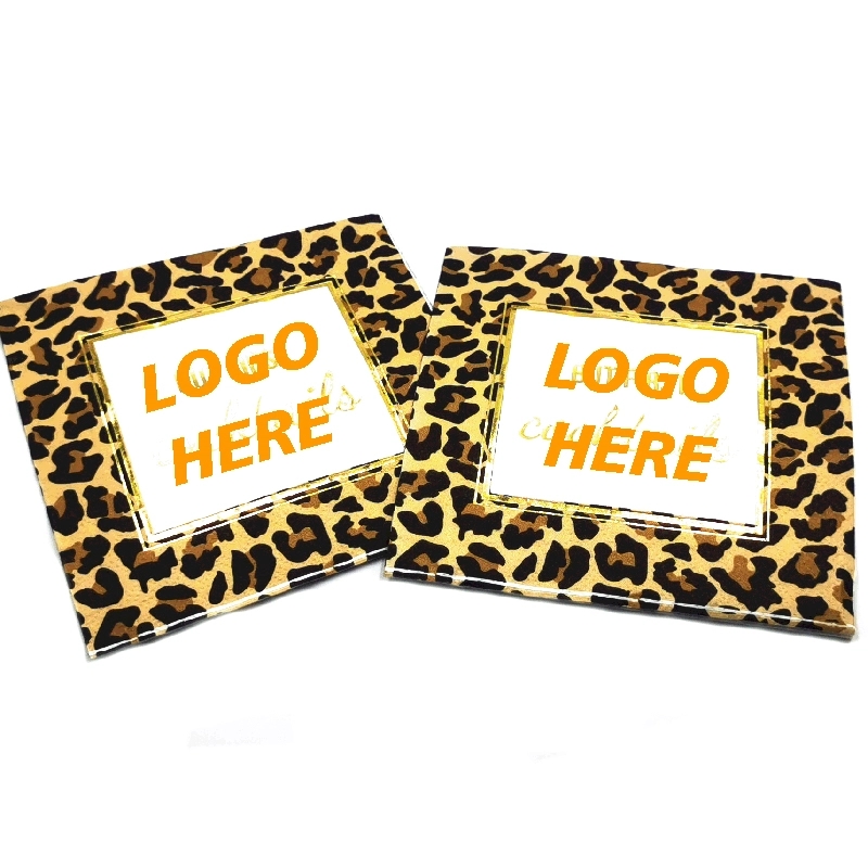 Custom Gold Foil Cheetah Print Paper Napkins 2