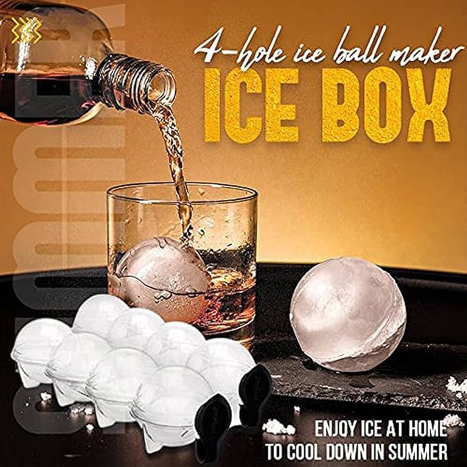 Four-Hole Round Ice Grid Mold 5