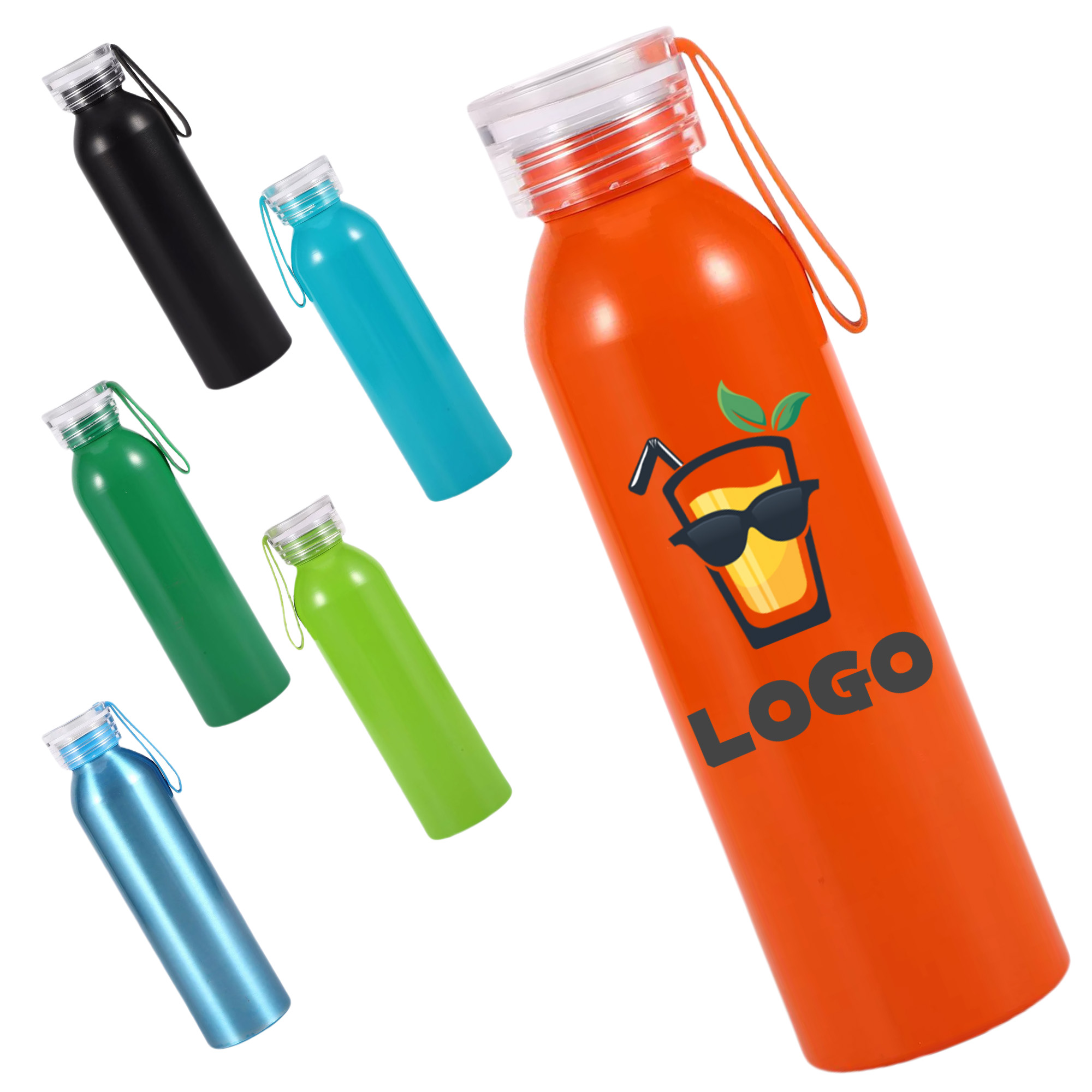 Aluminum 20oz. Water Reusable Bottle, custom water bottle with logo imprint 3