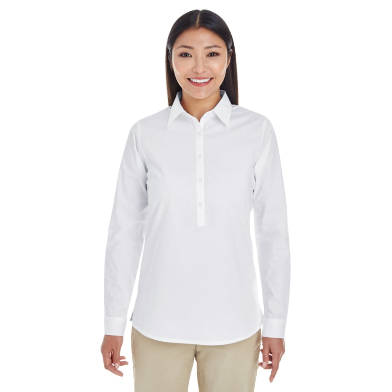 Devon & Jones Ladies' Perfect Fit™ Half-Placket Tunic Top 2