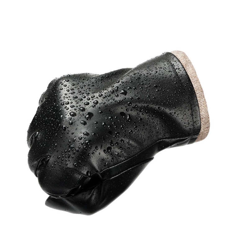 Windproof and Waterproof Leather Gloves 4