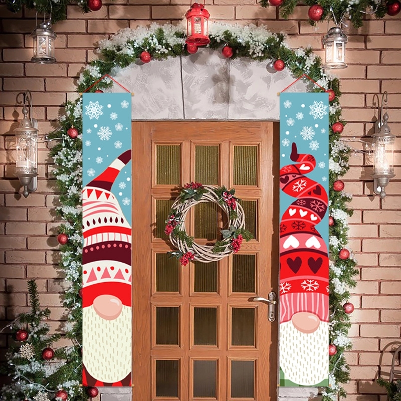 2 PCS Christmas Outdoor Decoration Banner 3