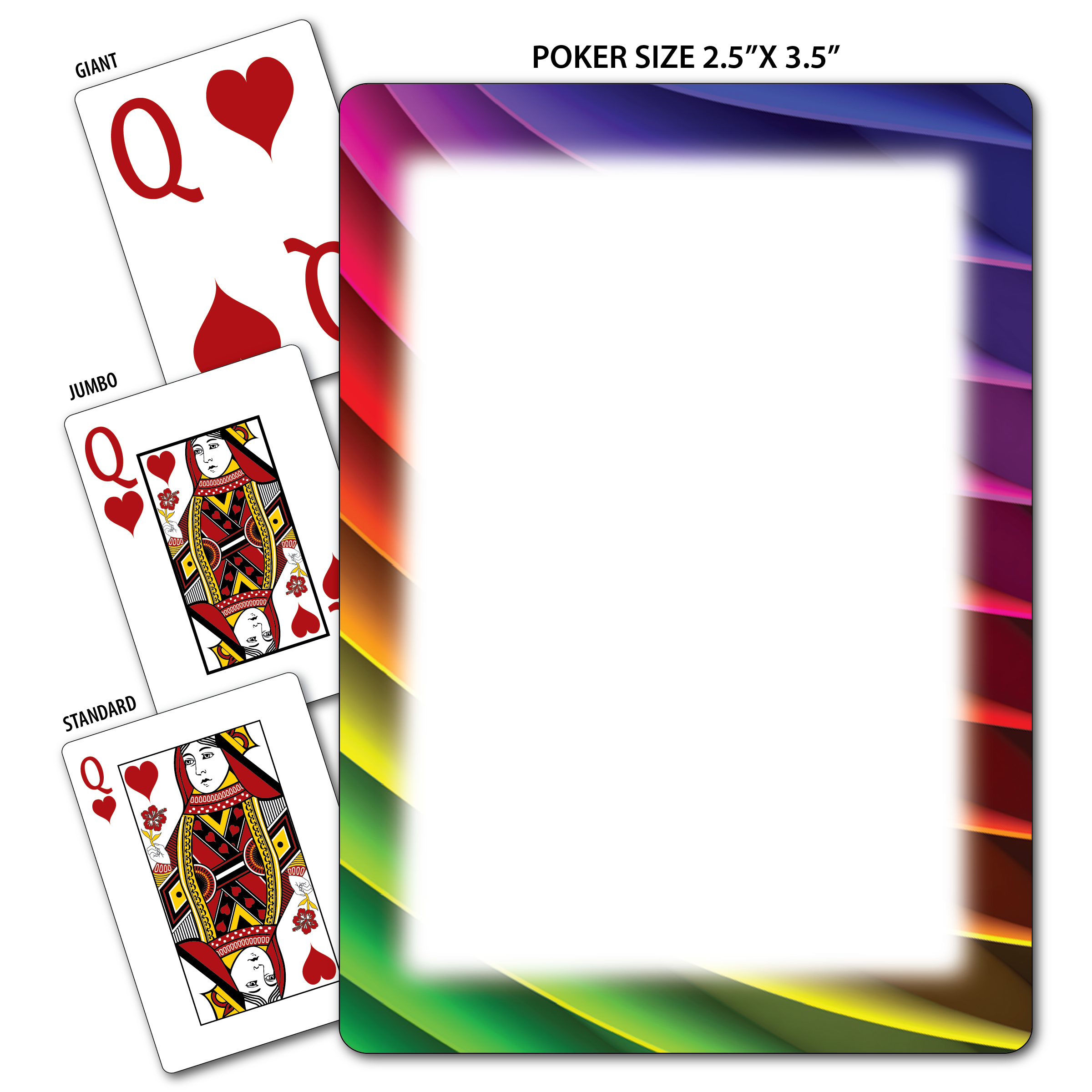 Rainbow Theme Poker Size Playing Cards 4