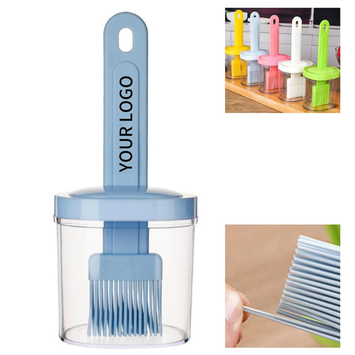 Heat Resistant BBQ Brush with Built In Bottle 2