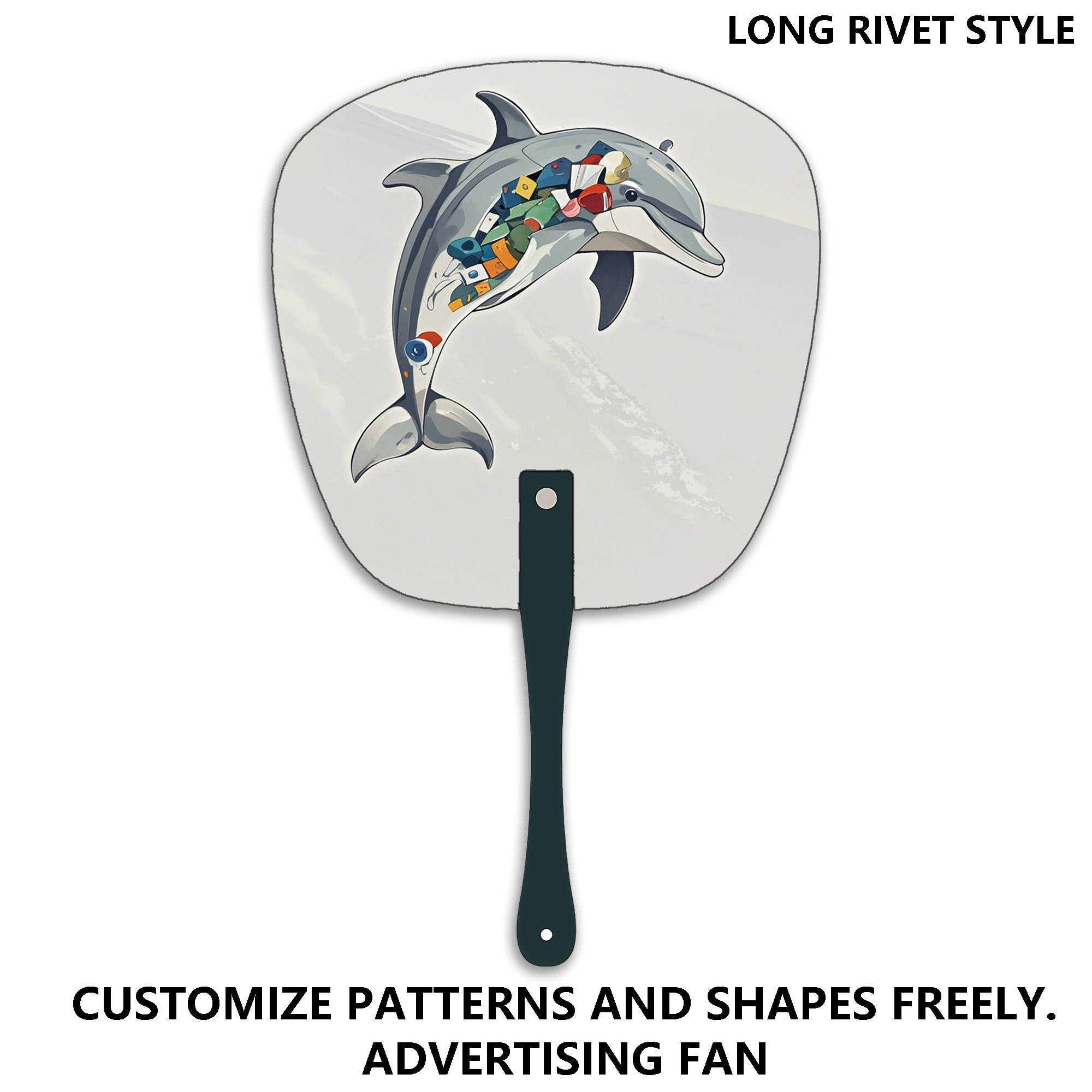 Customizable Promotional Plastic Fan - Perfect for Logo/Image Ads 1