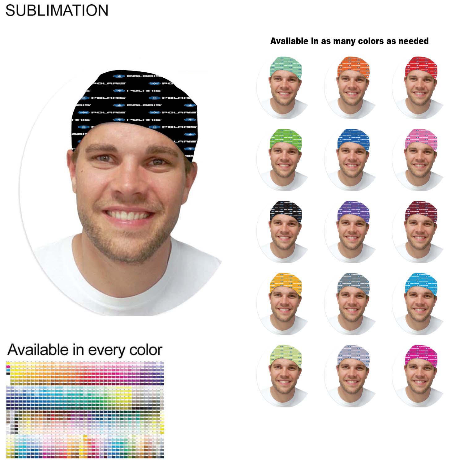 Team Building Sublimated Multifunction 2-Ply WINTER Tubular Headwear, Available in all Colors. 2